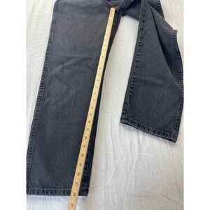 Rustler Jeans Mens 33X30 Straight Leg Workwear Black Denim 100% Cotton 87619CB